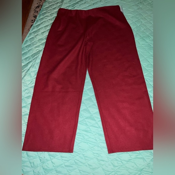 Eileen Fisher Boiled Wool Jersey Wide-Leg Pant Ankle Length NWOT COSTAL GRANDMA - Picture 5 of 7